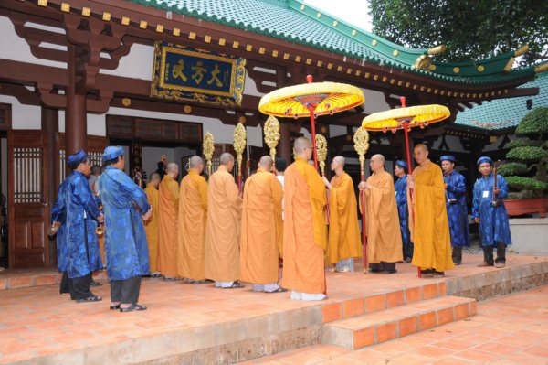 Đại Giới Đàn Cam Lộ: Sái Tịnh, Bạch Phật Khai Đàn - Diễn tập phương thức đăng đàn thọ giới