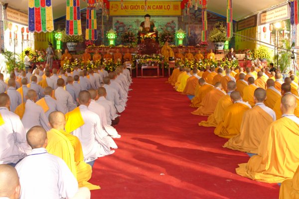 Đại Giới Đàn Cam Lộ: Sái Tịnh, Bạch Phật Khai Đàn - Diễn tập phương thức đăng đàn thọ giới