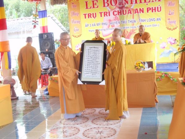 Lễ bổ nhiệm trụ trì chùa An Phú