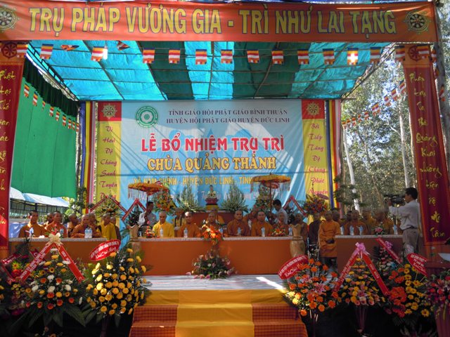 Bình Thuận – Lễ bổ nhiệm trụ trì chùa Quảng Thành