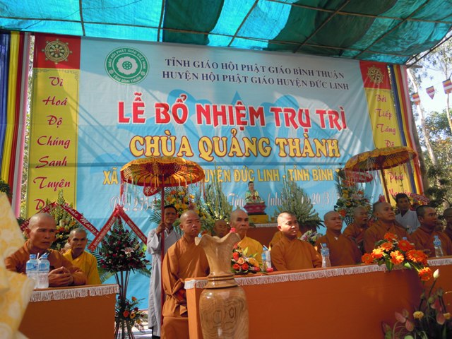 Bình Thuận – Lễ bổ nhiệm trụ trì chùa Quảng Thành