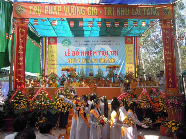 Bình Thuận – Lễ bổ nhiệm trụ trì chùa Quảng Thành