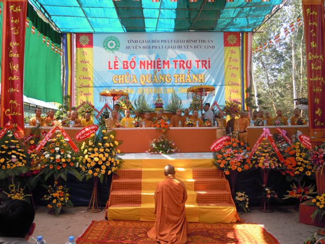 Bình Thuận – Lễ bổ nhiệm trụ trì chùa Quảng Thành