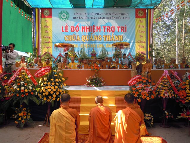 Bình Thuận – Lễ bổ nhiệm trụ trì chùa Quảng Thành