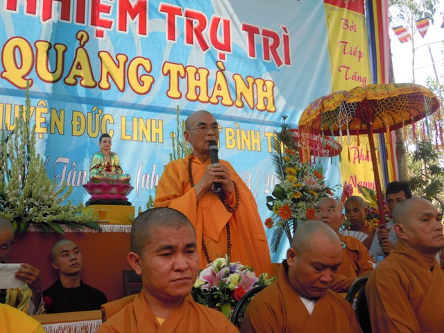 Bình Thuận – Lễ bổ nhiệm trụ trì chùa Quảng Thành