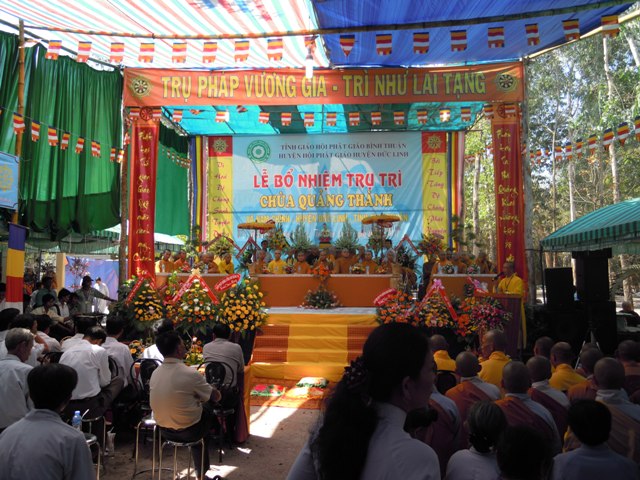 Bình Thuận – Lễ bổ nhiệm trụ trì chùa Quảng Thành