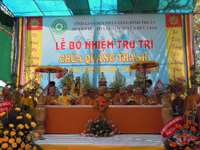 Bình Thuận – Lễ bổ nhiệm trụ trì chùa Quảng Thành