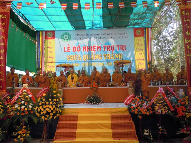 Bình Thuận – Lễ bổ nhiệm trụ trì chùa Quảng Thành