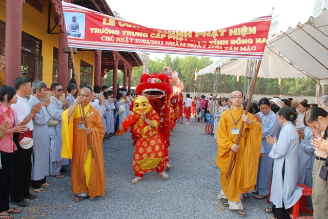 Đồng Nai: Đại lễ An vị Phật và khánh thành: Giảng đường, Thiền đường, Tăng đường trường trung cấp Phật Học Đồng Nai