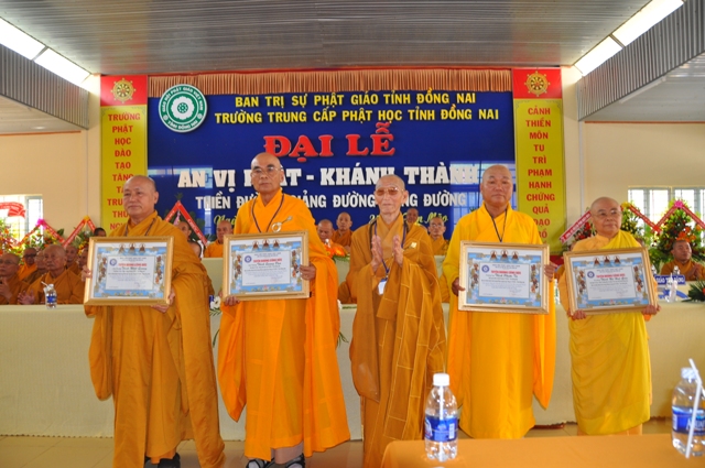 Đồng Nai: Đại lễ An vị Phật và khánh thành: Giảng đường, Thiền đường, Tăng đường trường trung cấp Phật Học Đồng Nai