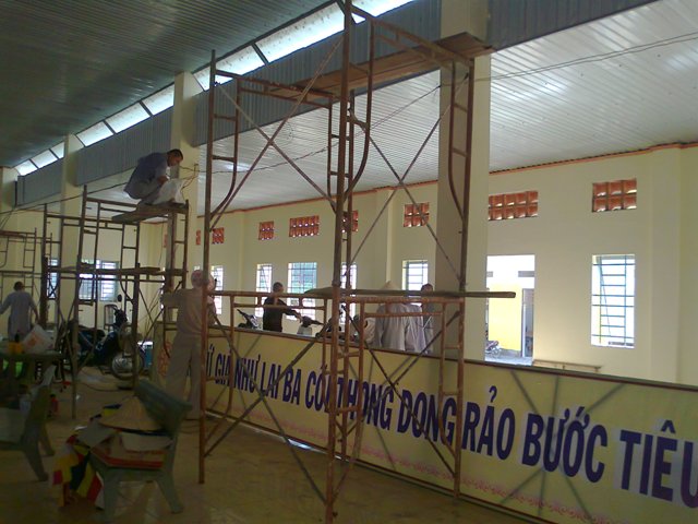 Trường Trung Cấp Phật Học Đồng Nai chuẩn bị cho lễ An vị Phật, khánh thành Giảng đường, Thiền đường, Tăng đường