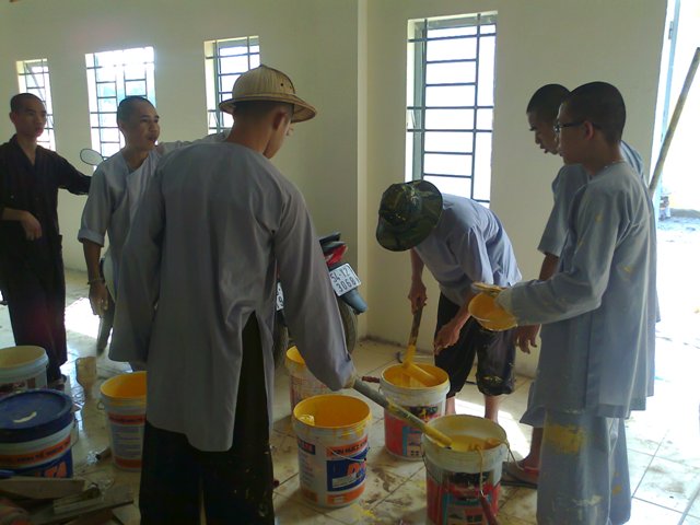 Trường Trung Cấp Phật Học Đồng Nai chuẩn bị cho lễ An vị Phật, khánh thành Giảng đường, Thiền đường, Tăng đường