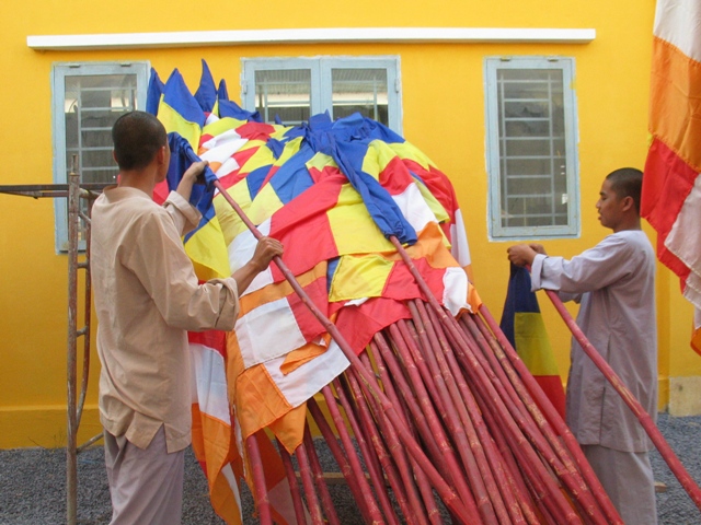 Trường Trung Cấp Phật Học Đồng Nai chuẩn bị cho lễ An vị Phật, khánh thành Giảng đường, Thiền đường, Tăng đường