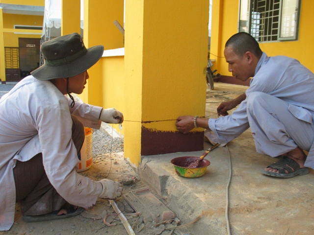 Trường Trung Cấp Phật Học Đồng Nai chuẩn bị cho lễ An vị Phật, khánh thành Giảng đường, Thiền đường, Tăng đường