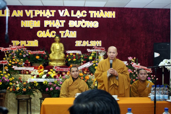 Séc: Lạc thành niệm Phật đường Giác Tâm