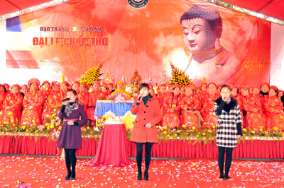 Lạng Sơn: Đạo tràng chùa Thành tổ chức Đại lễ Chúc thọ cho các Phật tử năm Tân Mão