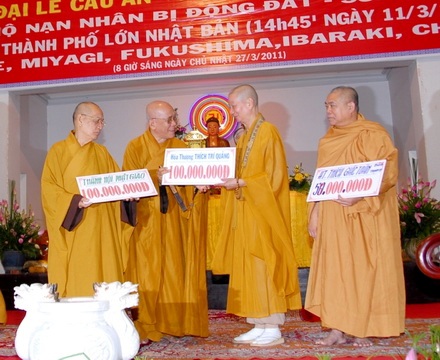TP.HCM: Hội thu hơn 1,4 tỷ đồng cứu trợ nhân dân Nhật Bản