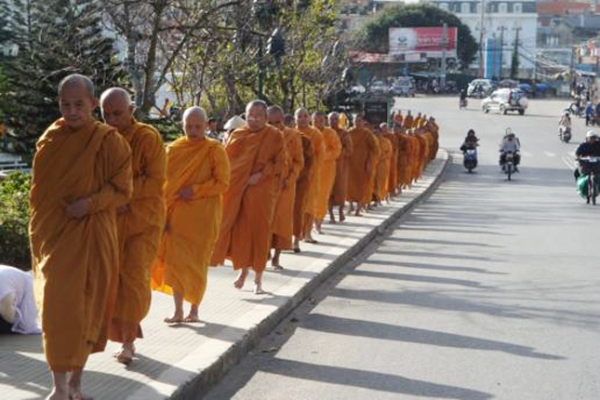 Chùm ảnh: Nét đẹp của Tăng đoàn Khất sĩ