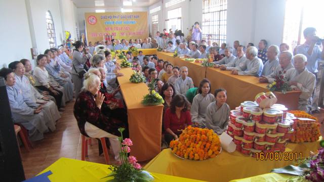 Đồng Tháp: Thiêng liêng và ý nghĩa lễ chúc thọ tập thể  tại chùa Quê Hương