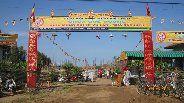 Đồng Tháp: Thiêng liêng và ý nghĩa lễ chúc thọ tập thể  tại chùa Quê Hương