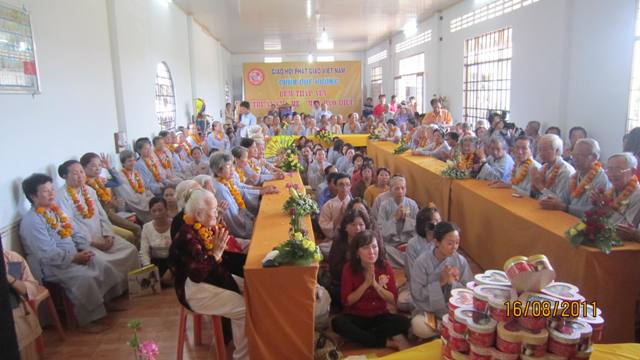 Đồng Tháp: Thiêng liêng và ý nghĩa lễ chúc thọ tập thể  tại chùa Quê Hương