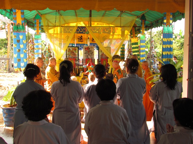 Đồng Tháp: Thiêng liêng và ý nghĩa lễ chúc thọ tập thể  tại chùa Quê Hương