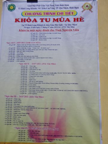 Trải nghiệm trước khóa tu mùa hè tại chùa Long Khánh – Bình Định