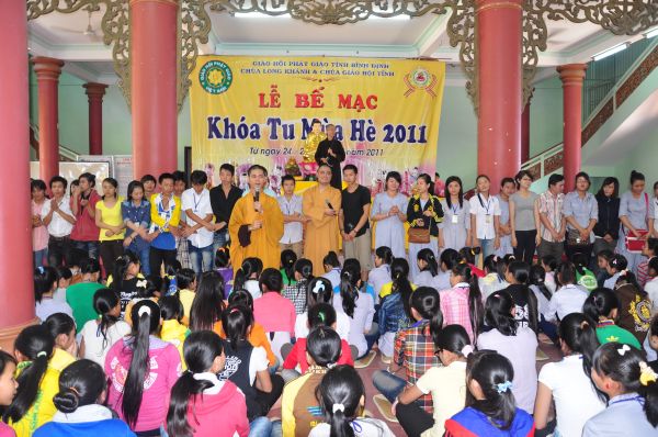 Tạm biệt khóa tu mùa hè Bình Định