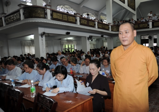 Chùm ảnh: Hội thi giáo lý Phật tử cấp Thành phố tại chùa Phổ Quang