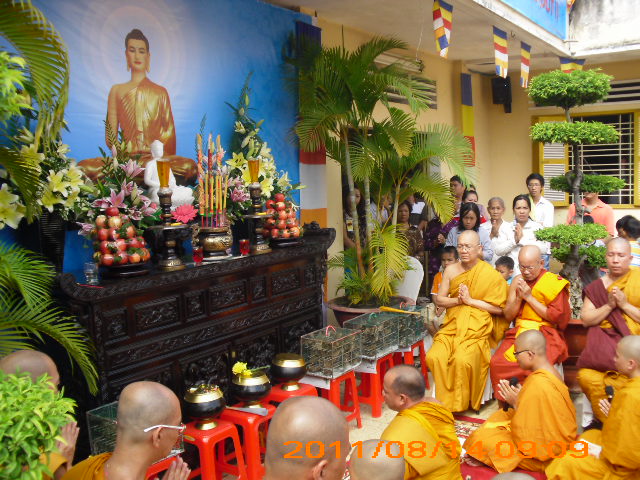 Chùa Pháp Quang tổ chức lễ trùng tu