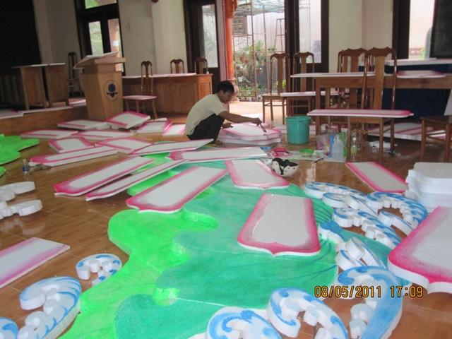 Đăk Nông: Công tác chuẩn bị Phật đản tại chùa tỉnh hội