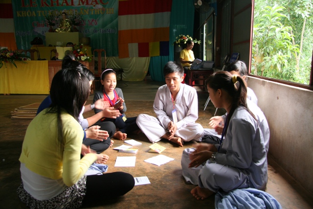 Những hình ảnh ngày tu thứ 4 khóa tu “ Búp sen non”
