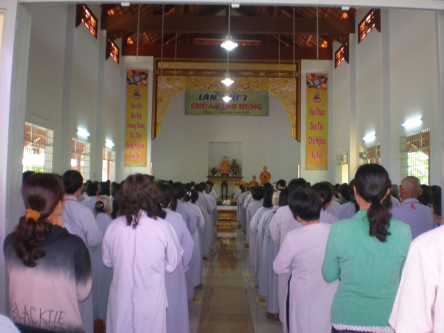 Khóa tu Một Ngày An Lạc tại chùa Vĩnh Hưng - Long An