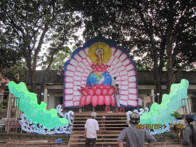 Đăk Nông: Công tác chuẩn bị Phật đản tại chùa tỉnh hội