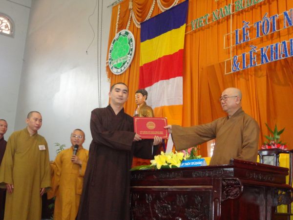 Học viện PGVN diễn tập lễ cấp phát văn bằng cử nhân Phật học khóa VII