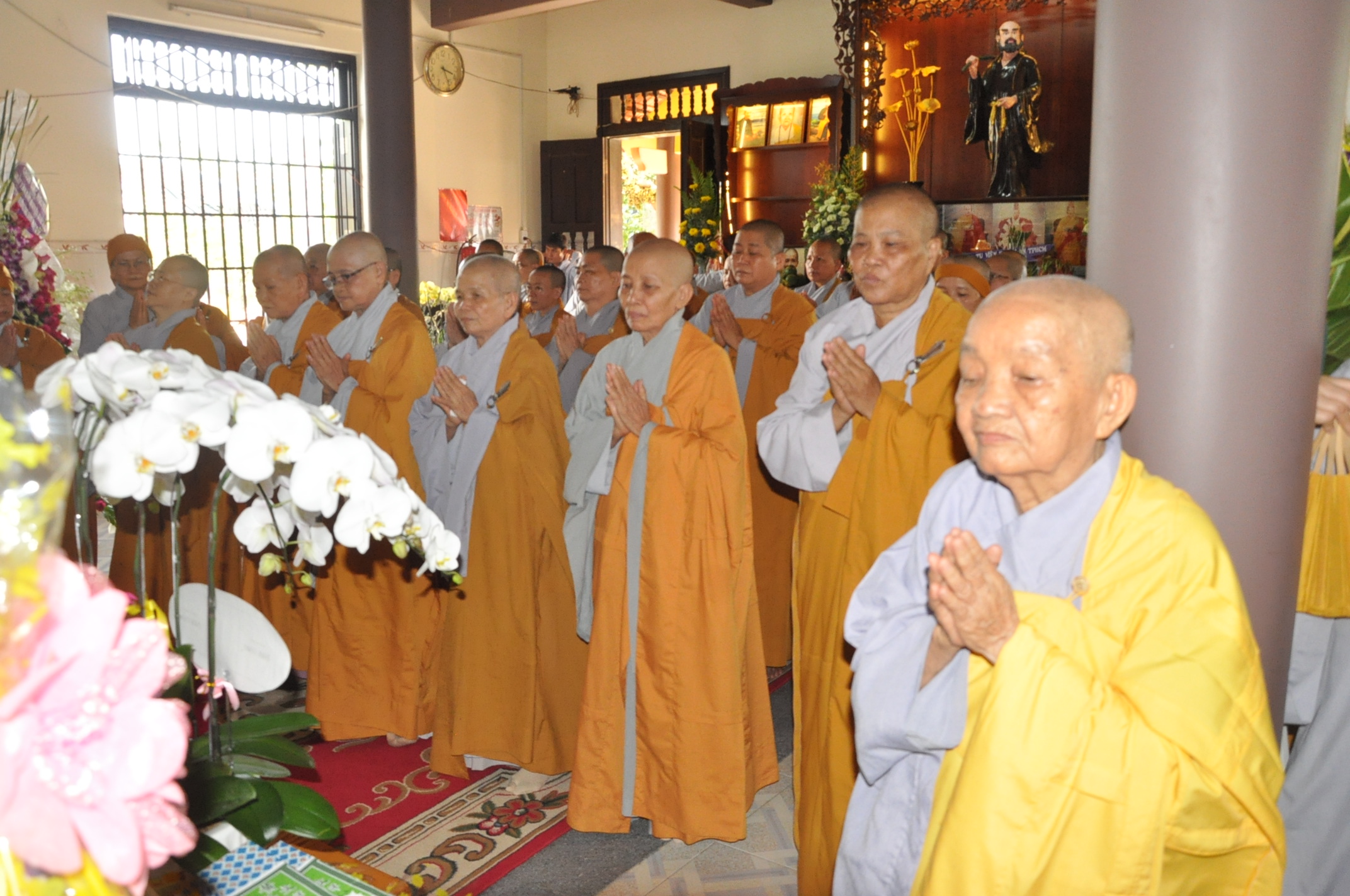 Long An: tông mônThiênThai Giáo Quán viếng lễ tang cố ni trưởng thượng Đạt hạ Cung