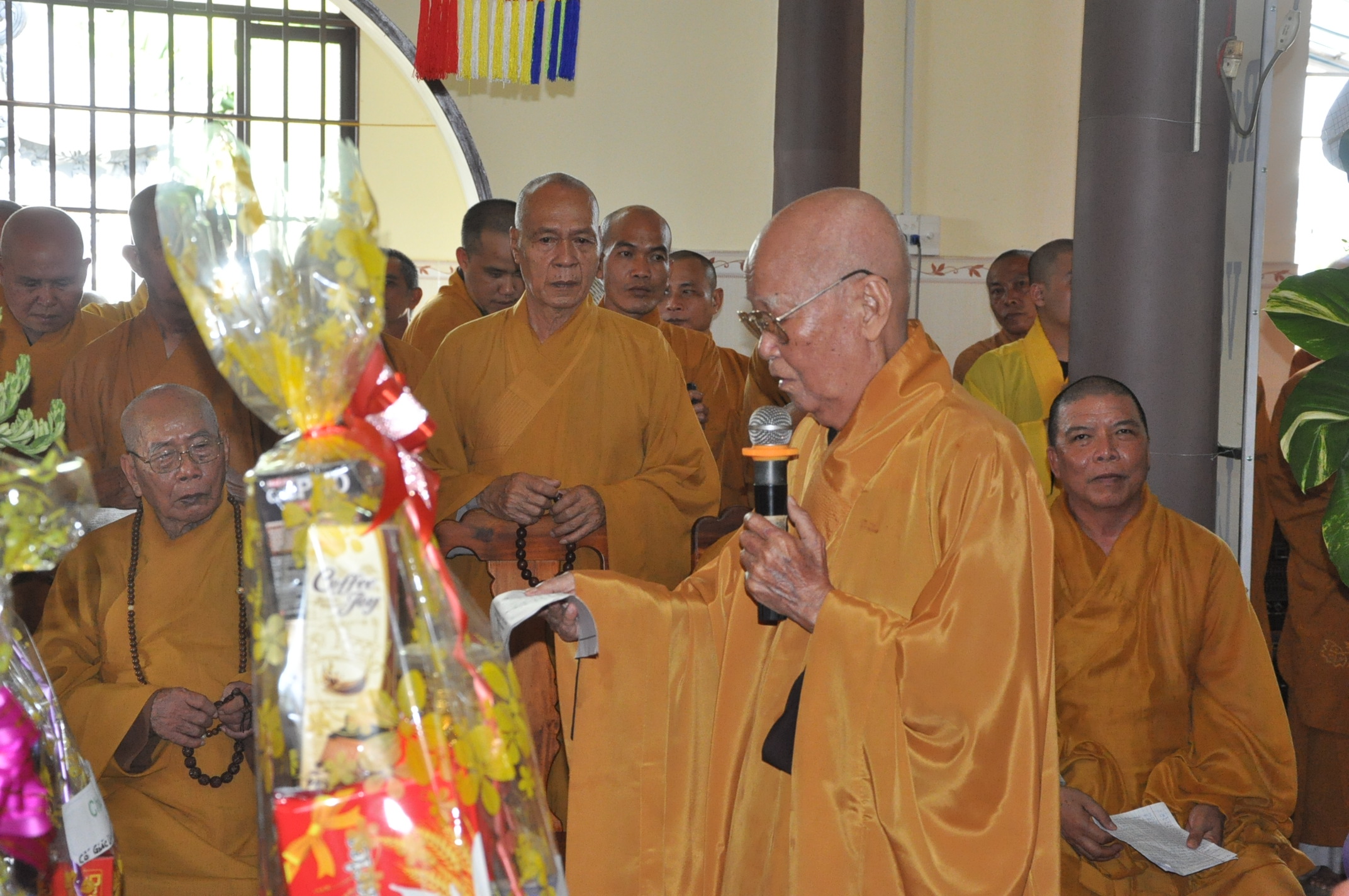 Long An: tông mônThiênThai Giáo Quán viếng lễ tang cố ni trưởng thượng Đạt hạ Cung