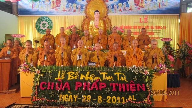 Củ Chi: Đại lễ Bổ nhiệm Trụ trì và Đặt đá trùng tu chùa Pháp Thiện