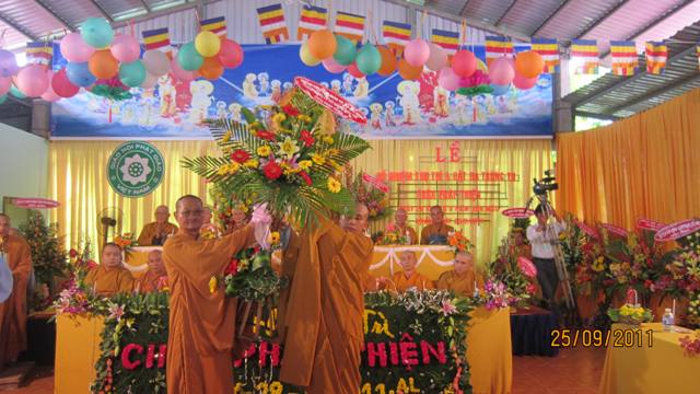 Củ Chi: Đại lễ Bổ nhiệm Trụ trì và Đặt đá trùng tu chùa Pháp Thiện