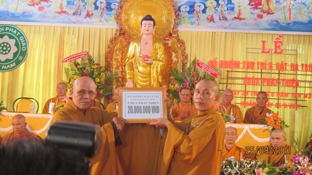 Củ Chi: Đại lễ Bổ nhiệm Trụ trì và Đặt đá trùng tu chùa Pháp Thiện