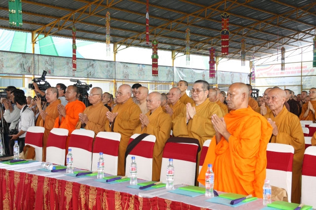 BÌNH CHÁNH: Rộn ràng không khí trước phút lễ đặt đá xây dựng Học viện mới tại TP.HCM