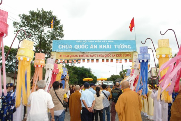 Lễ Thượng Bảng Chùa Quốc Ân Khải Tường - An Vị Tôn Tượng Phật Ngọc