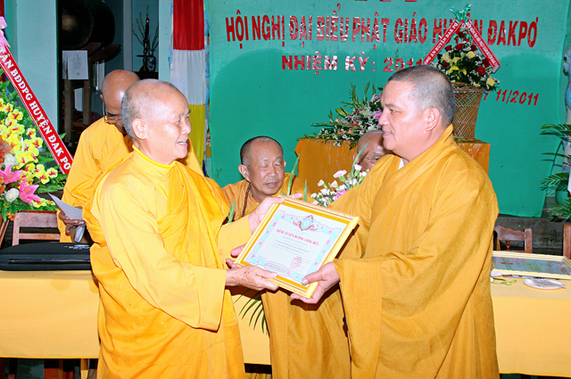Gia Lai: Phật Giáo Huyện Đăkpơ Lễ Kỷ Niệm 30 Năm Thành Lâp G.H.P.G.V.N Hội Nghị Đại Biểu Phật Giáo Huyện Đăkpơ Nhiệm Kỳ II