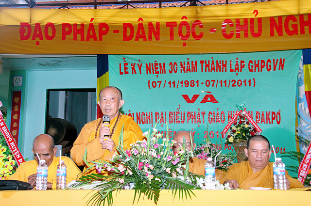 Gia Lai: Phật Giáo Huyện Đăkpơ Lễ Kỷ Niệm 30 Năm Thành Lâp G.H.P.G.V.N Hội Nghị Đại Biểu Phật Giáo Huyện Đăkpơ Nhiệm Kỳ II