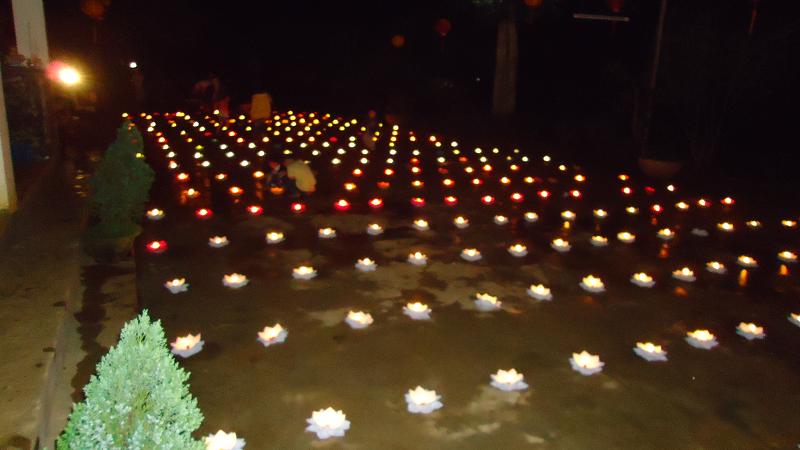 Đăk Nông: Lễ hội hoa đăng vía Đức Quán Thế Âm tại chùa Phước Điền