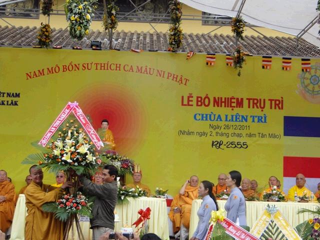 Đak Lăk:Chùa Liên Trì: Làm Lễ Bổ Nhiệm Trụ Trì