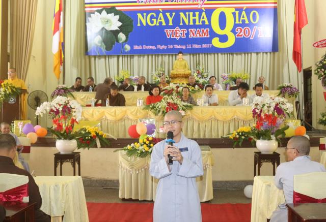 Bình Dương: Trường Trung cấp Phật học tổ chức lễ Nhà giáo Việt Nam 20 – 11