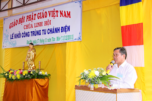 Gia Lai: Đêm Khánh Đản Phật A-Di-Đà và Lễ Đặt Đá Trùng Tu Chánh Điện Chùa Linh Hội
