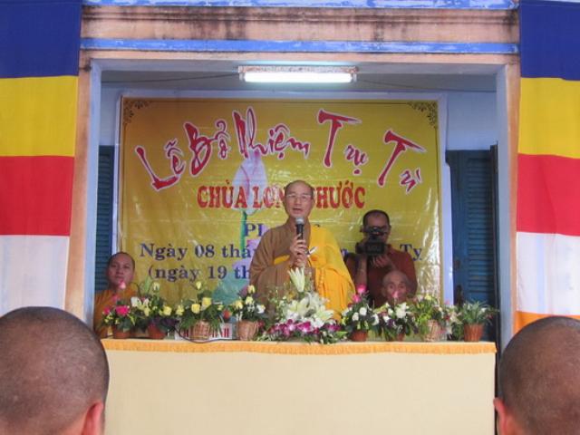 Bổ nhiệm trụ trì chùa Long Phước