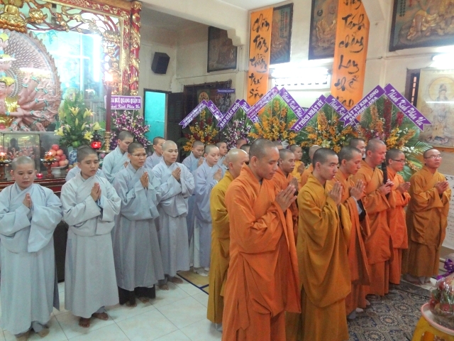 Chùm ảnh các phái đoàn phúng viếng tang lễ cố Sa Di Ni Thích Nữ Chơn Huyền, thân mẫu TT. Thích Nhật Từ